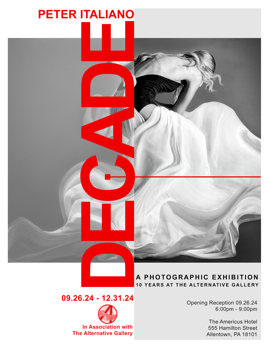 Peter Italiano Photography Gallery Show at the Americus Hotel in Allentown, PA