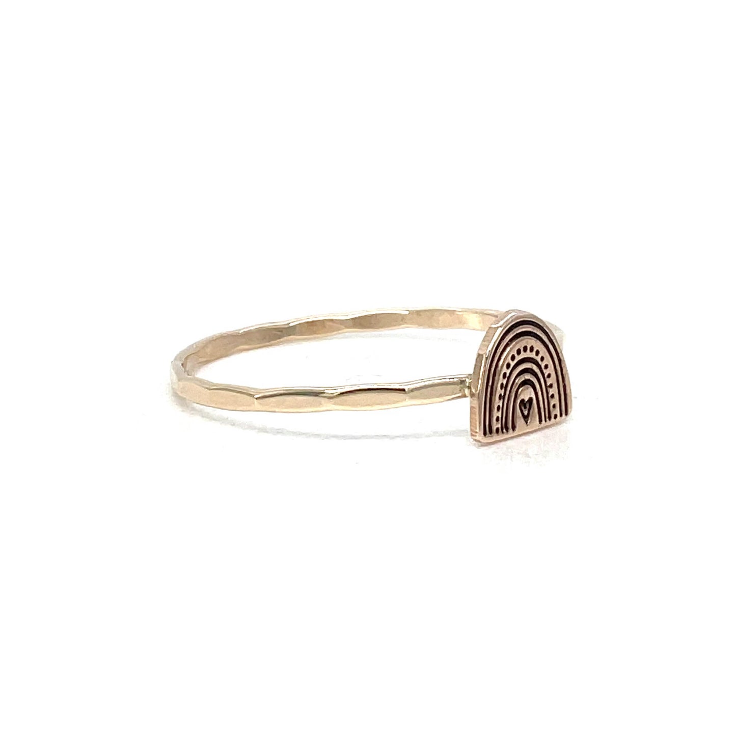 Stacking Ring | Charm Ring | Rainbow Heart