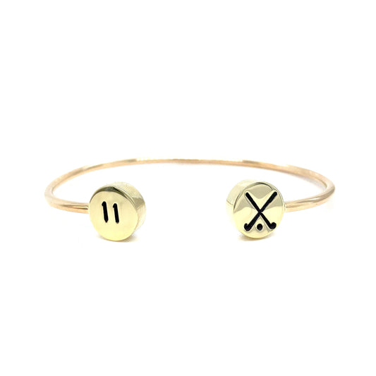 Bracelet | Double Charm Cuff | Field Hockey Personalizable