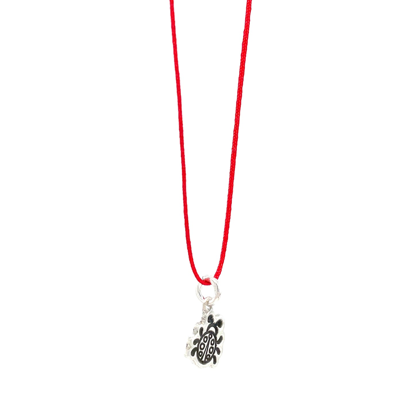 Necklace | Tiny Charm on Cord | Ladybug