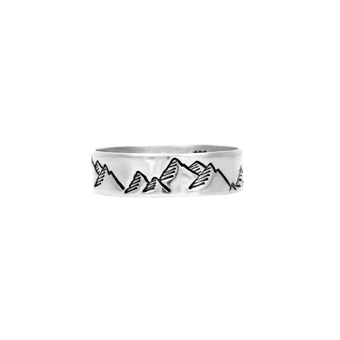 Stacking Ring | Wide Band | Mountains