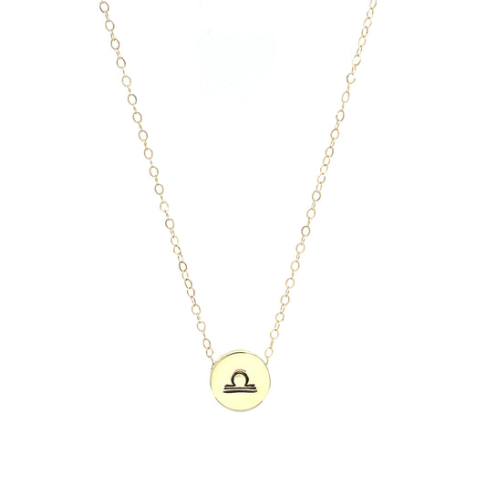 Necklace | Third Inch Sliding Charm | Libra