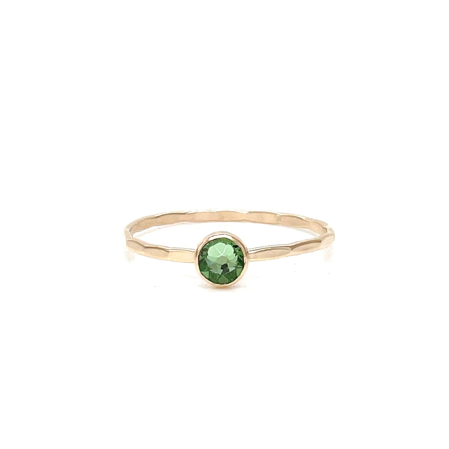 Stacking Ring | Crystal Solitaire | Peridot