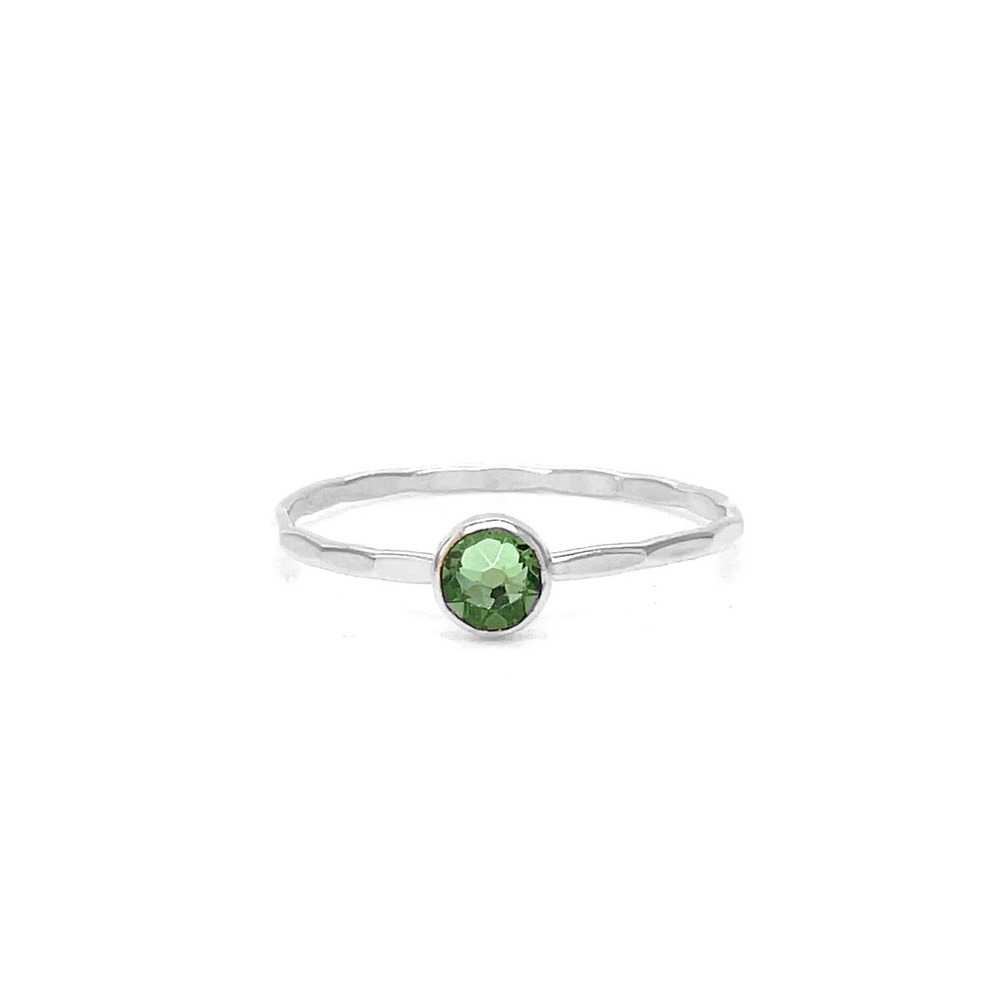 Stacking Ring | Crystal Solitaire | Peridot