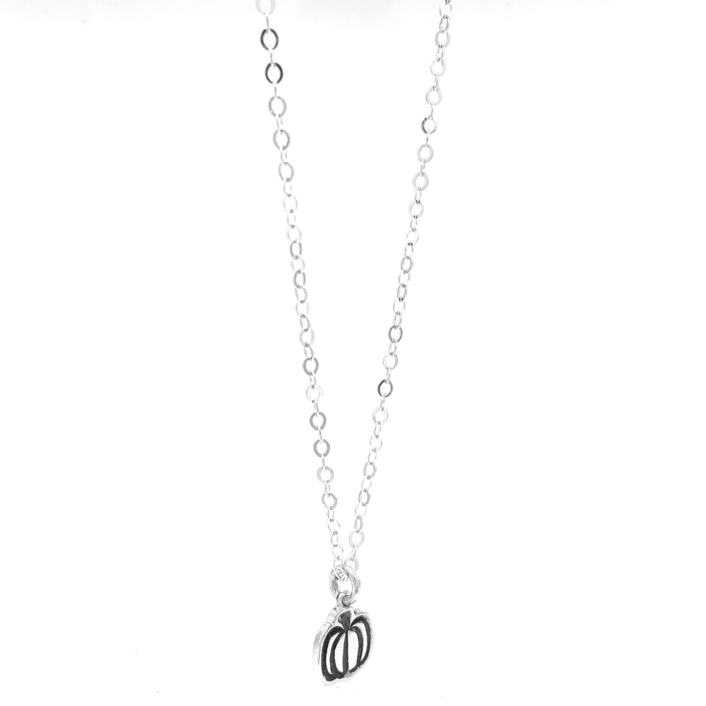 Necklace | Tiny Charm on Chain | Pumpkin
