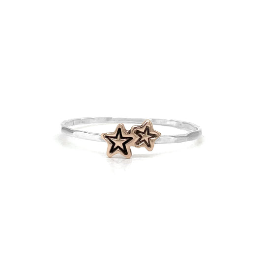 Stacking Ring | Charm Ring | Double Stars