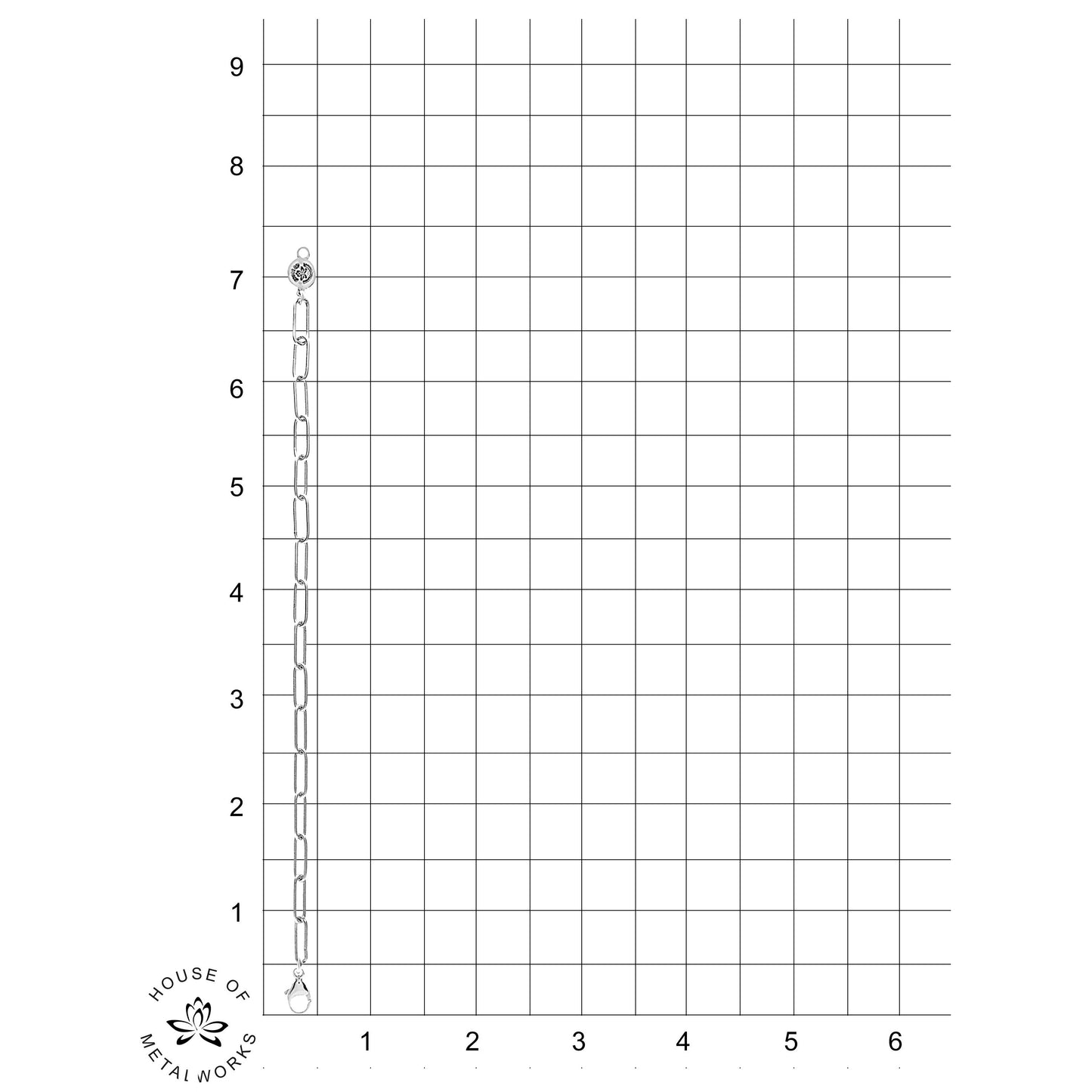 Each link of this bracelet is hand-forged, giving it a unique, artisanal look that elevates everyday style. This paperclip link bracelet sits comfortably on the wrist, offering a sleek and modern style.