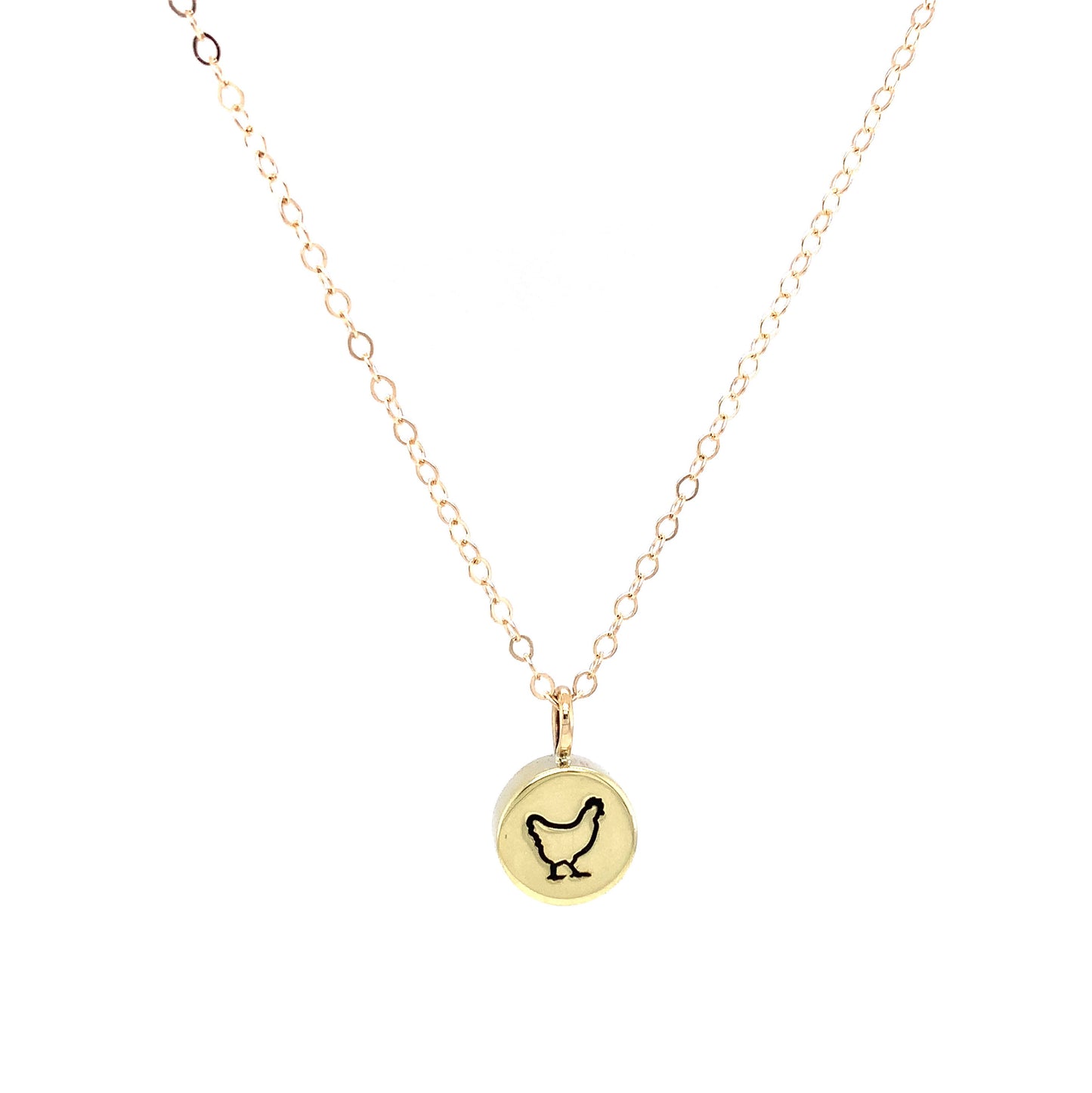 Necklace | Third Inch Bail Charm | Chicken