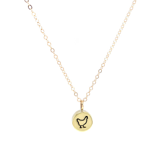 Necklace | Third Inch Bail Charm | Chicken