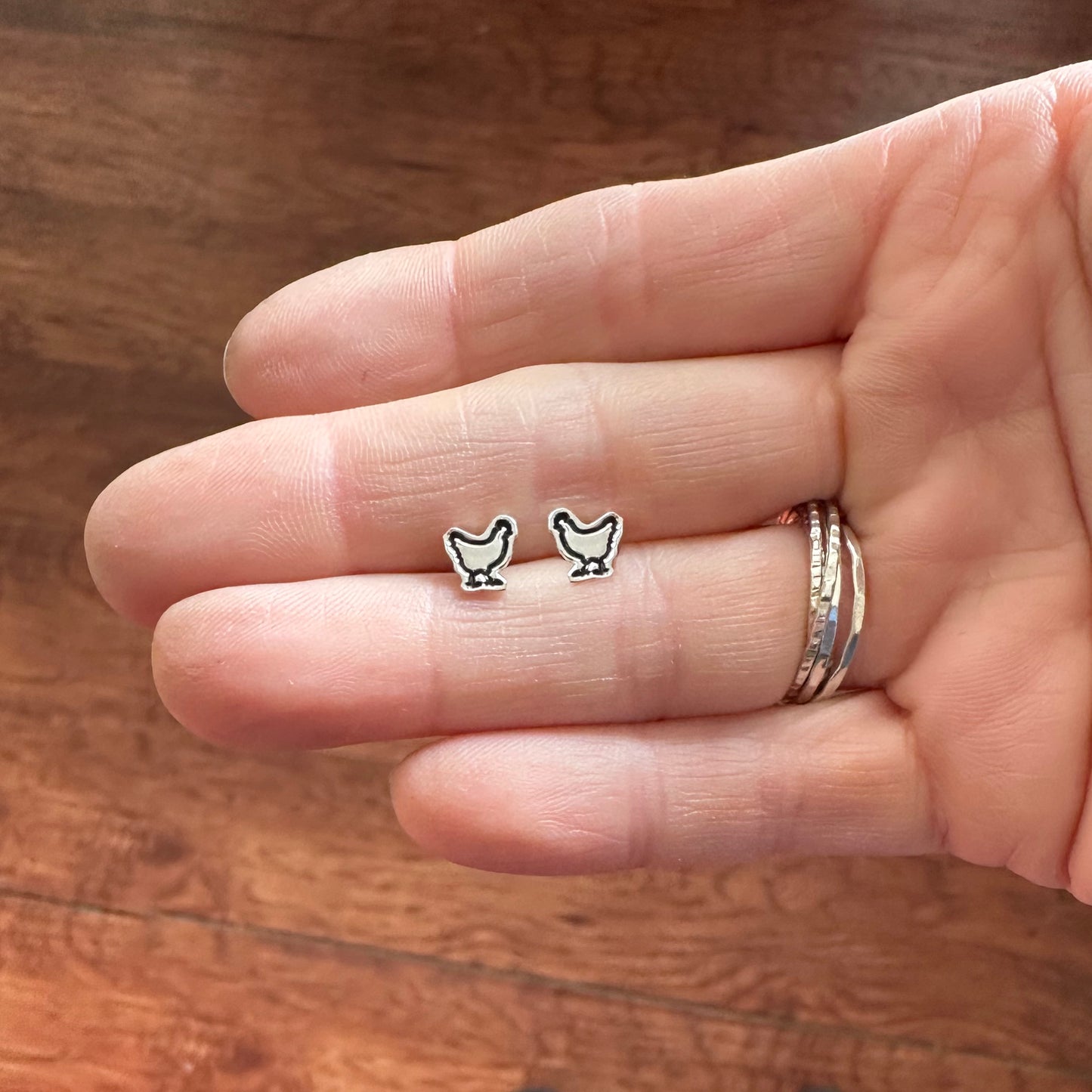 Earrings | Studs | Chicken