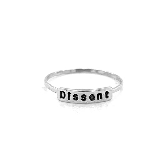 Stacking Ring | Text Ring | Dissent