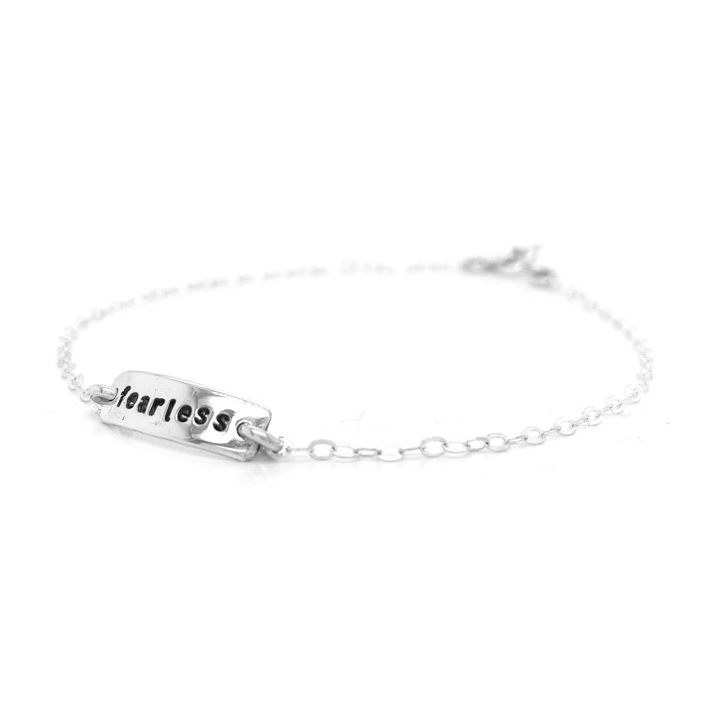 Bracelet | Text Plaque | Fearless