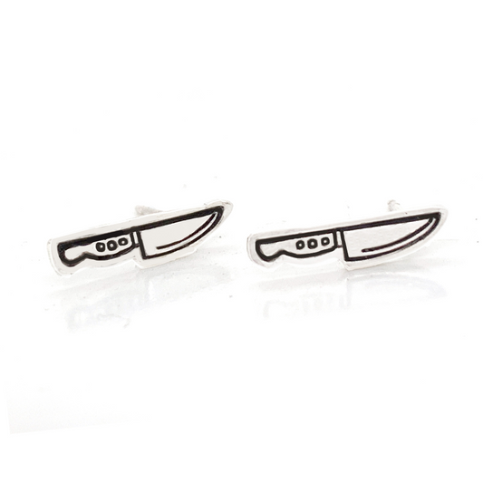 Earrings | Studs | Knife