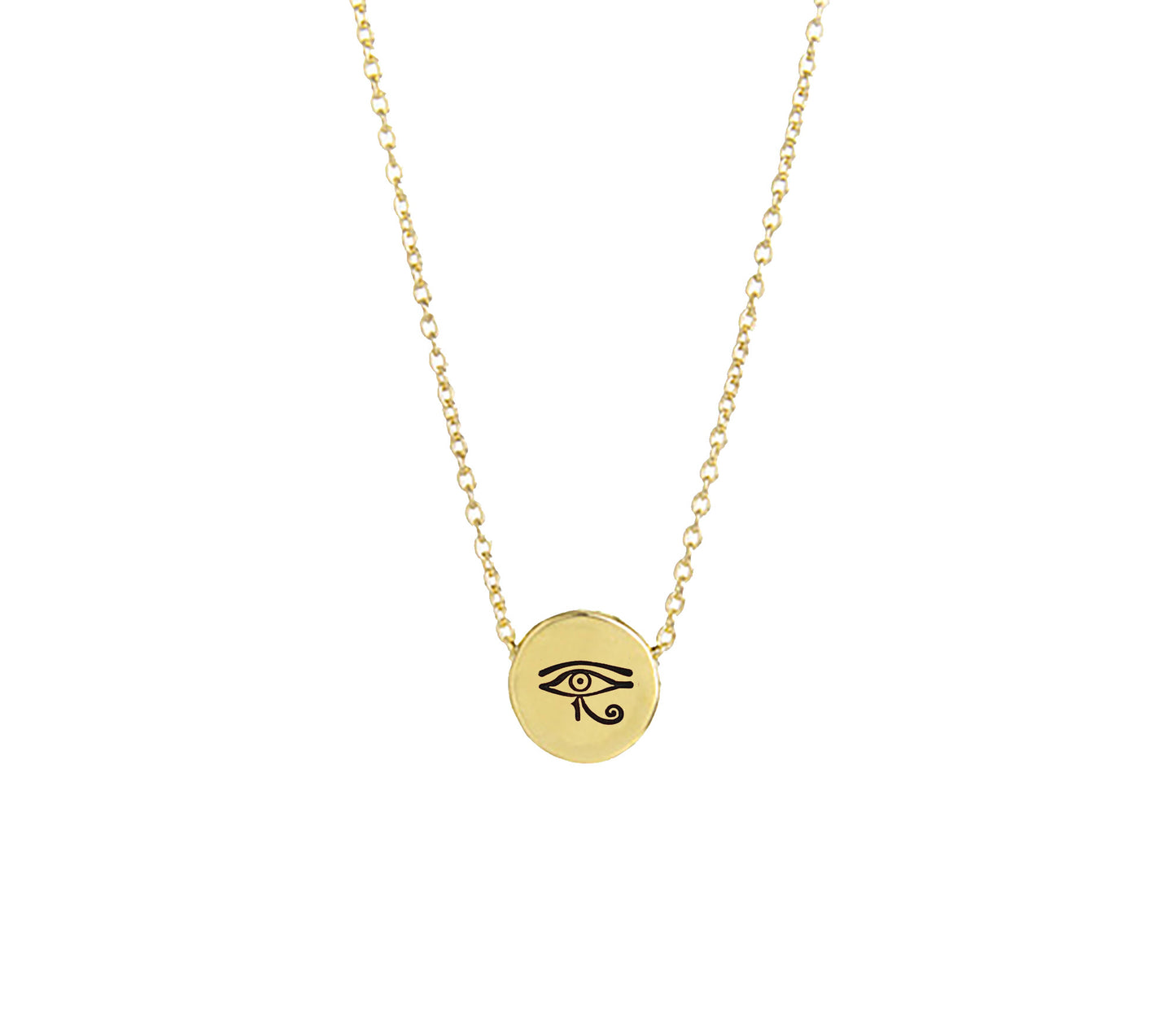 Necklace | Half Inch Sliding Charm | Eye of Horus