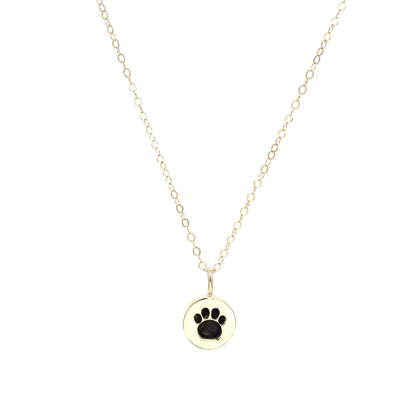 Necklace | Third Inch Bail Charm | Paw Print