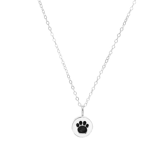Necklace | Third Inch Bail Charm | Paw Print
