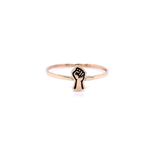 Stacking Ring | Charm Ring | Raised Fist