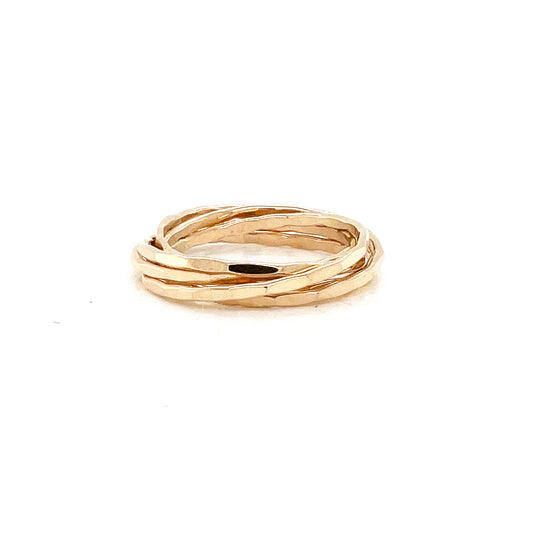 Fidget Ring | Rolling | Gold-filled