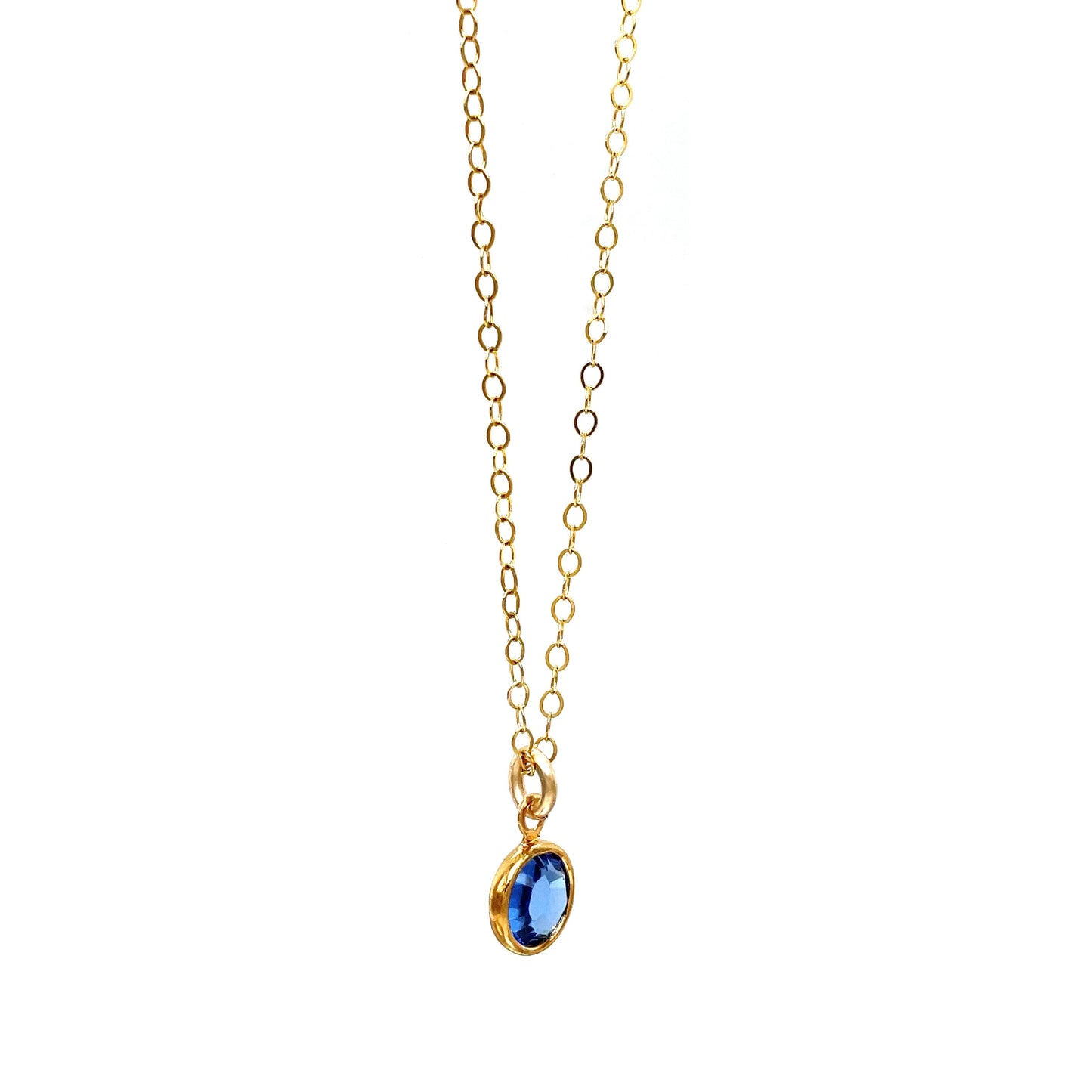 Necklace | Crystal Charm | Sapphire