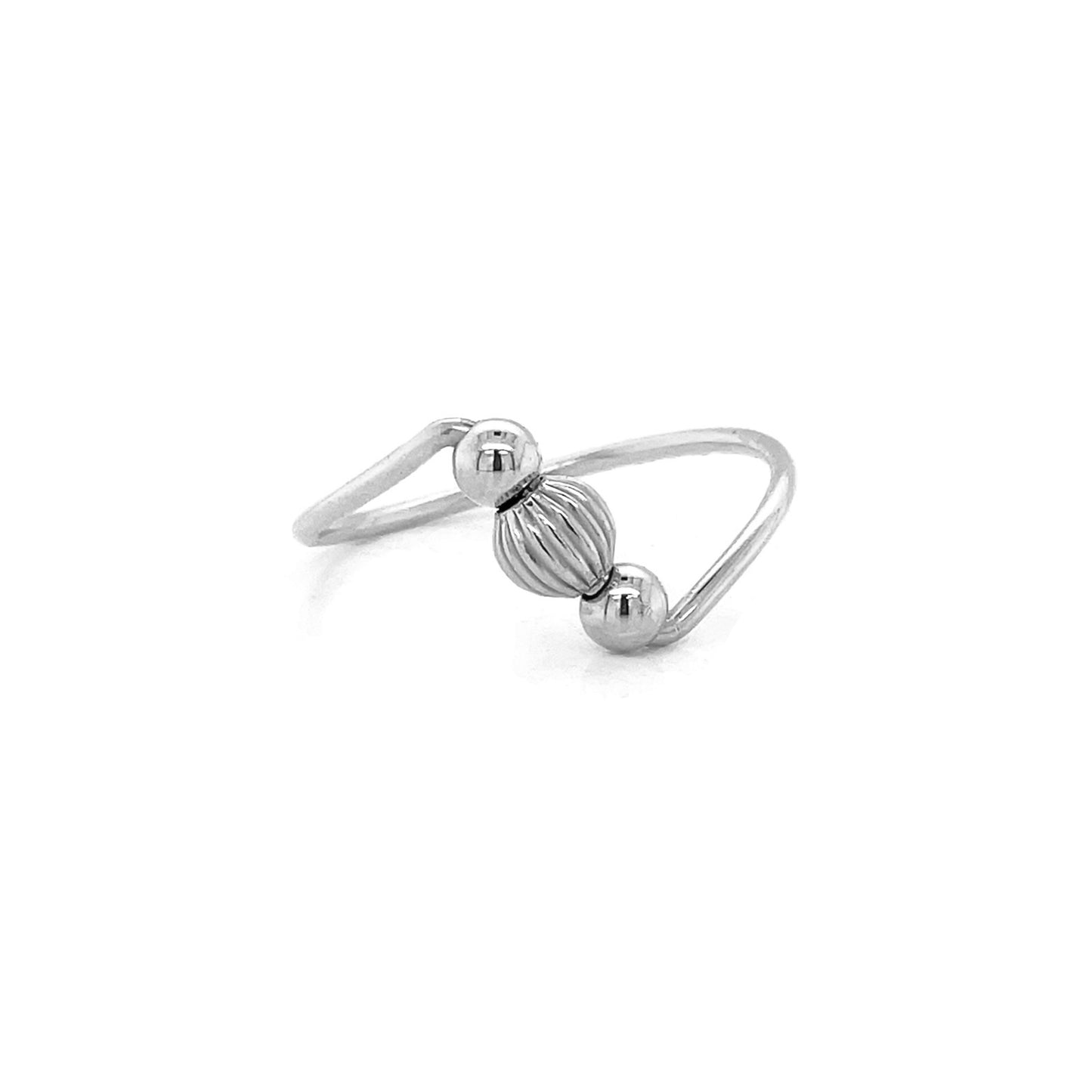 Fidget Ring | Bead | Corrugated