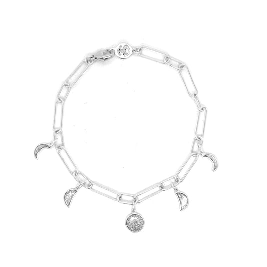 Moon Phase Link Bracelet