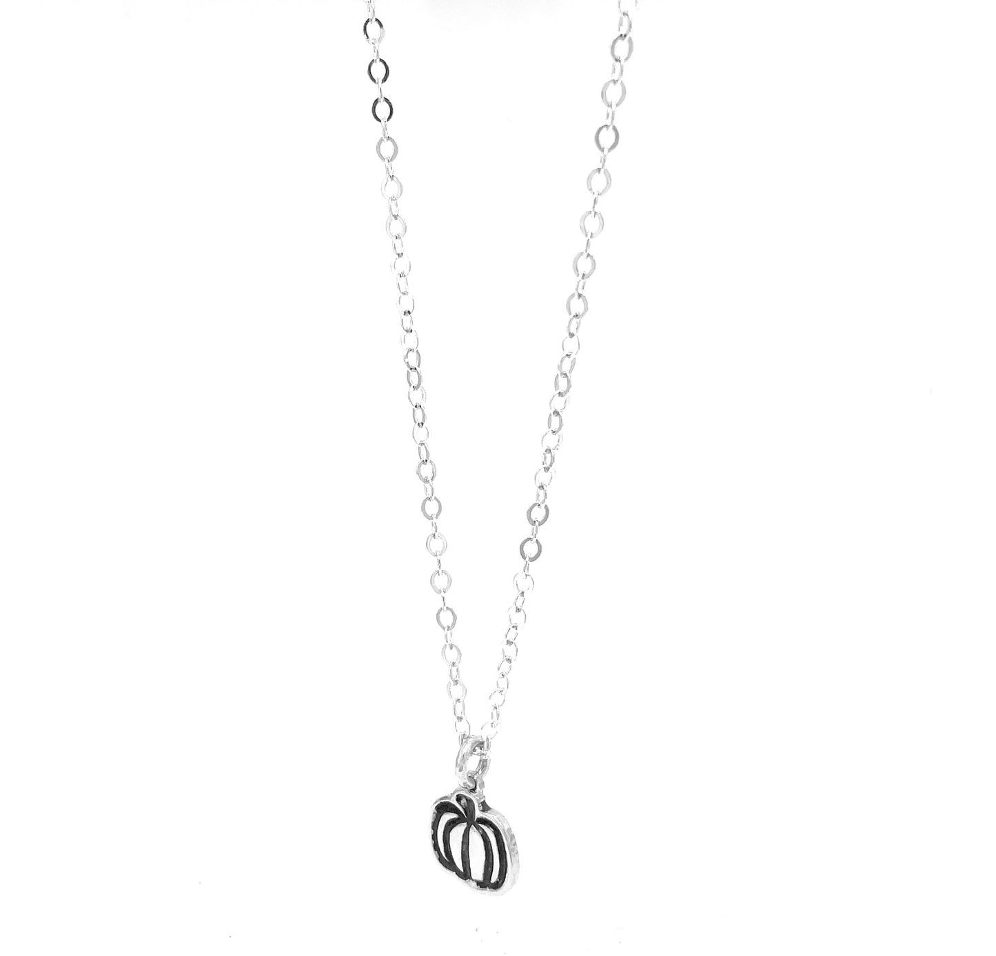 Necklace | Tiny Charm on Chain | Pumpkin
