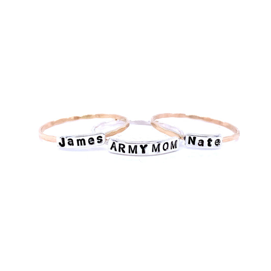 Build Your Own | Stacking Ring | Text Ring