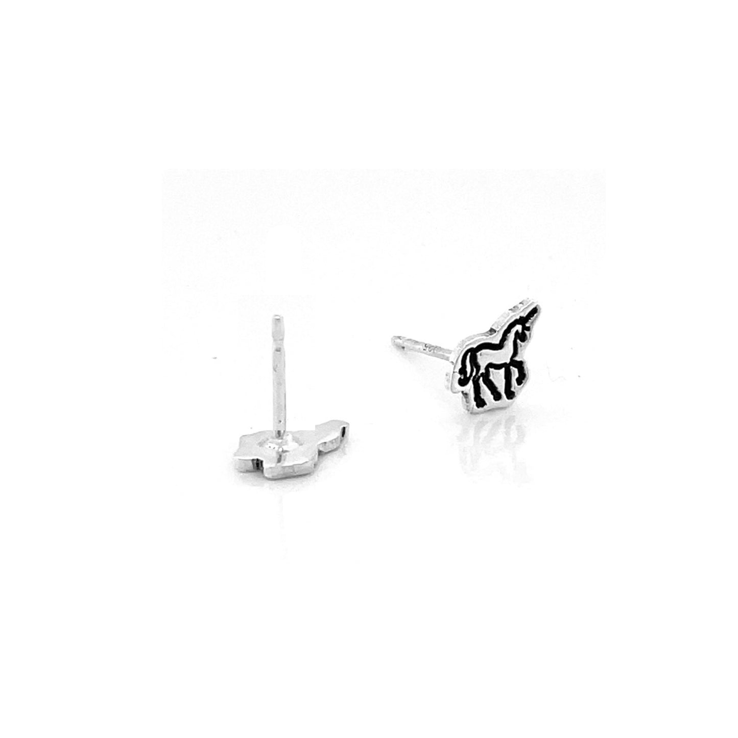 Earrings | Sterling Silver Stud Earrings | Unicorn